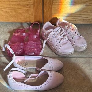 Girls size 1 lot. One new. Some wear and marks could come off with cleaning.